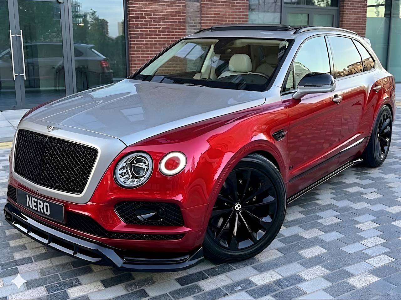 Crimson & Silver Bentley Bentayga - Image 1