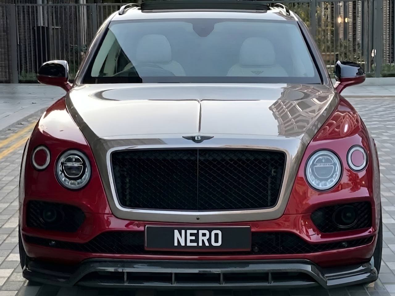 Crimson & Silver Bentley Bentayga - Image 2