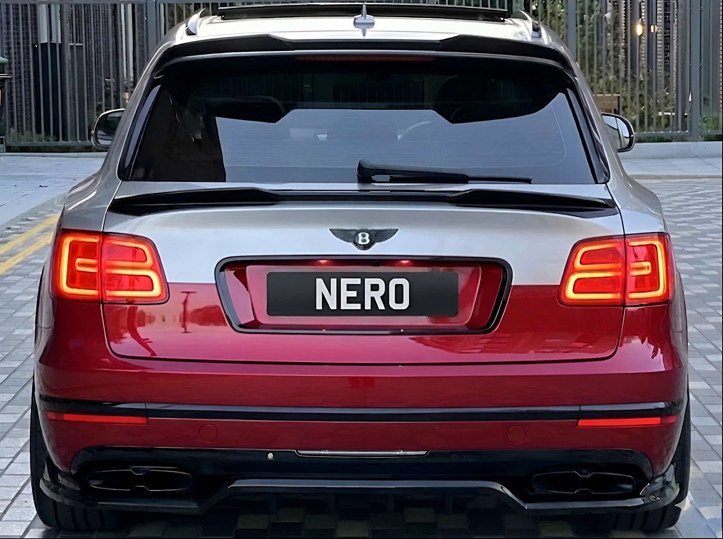 Crimson & Silver Bentley Bentayga by NERO