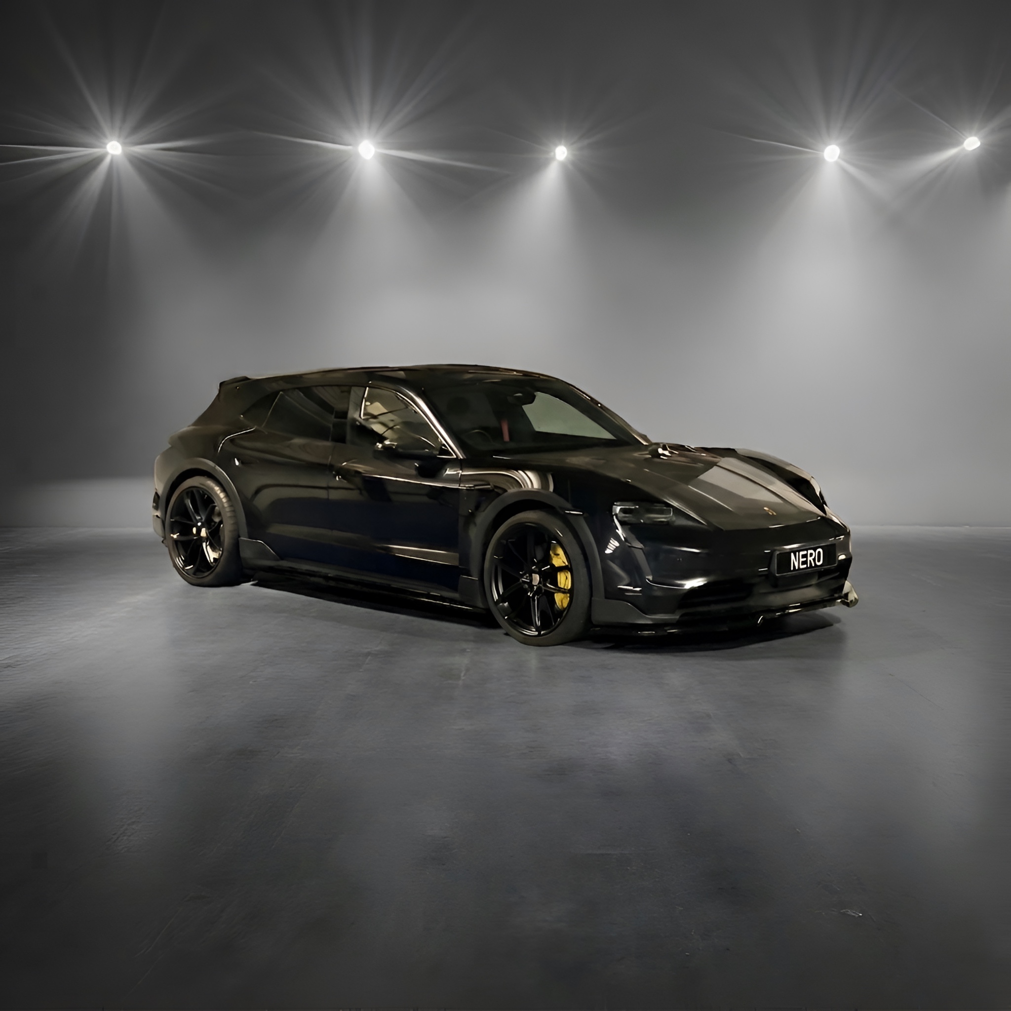 Stealth Black Porsche Taycan Turbo S by NERO