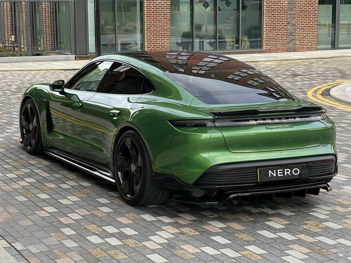 Mamba Green Porsche Taycan Turbo S