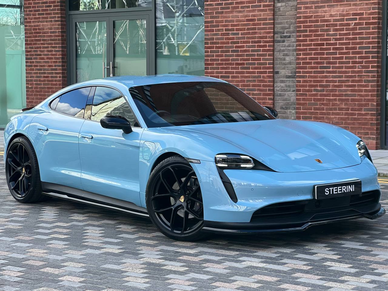 Tiffany Blue Porsche Taycan - Image 2