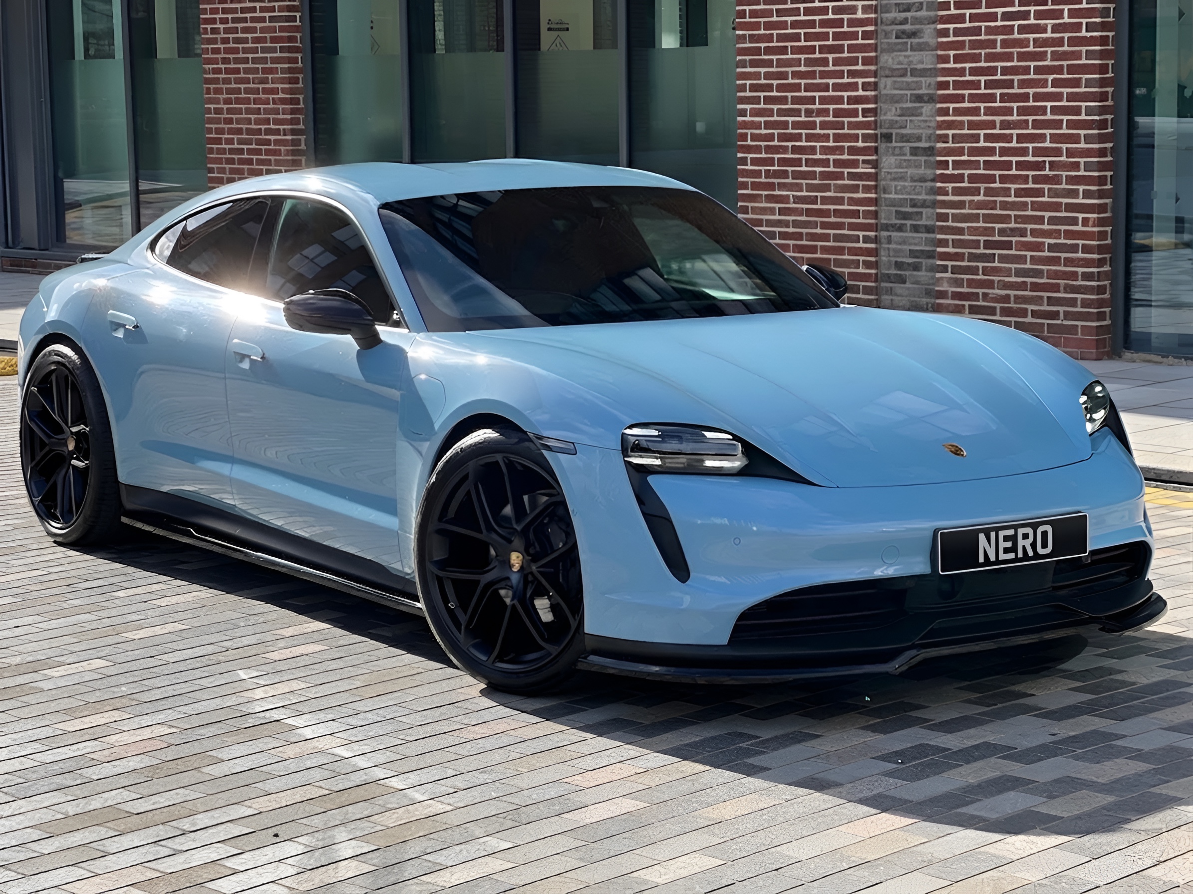 Tiffany Blue Porsche Taycan - Image 3