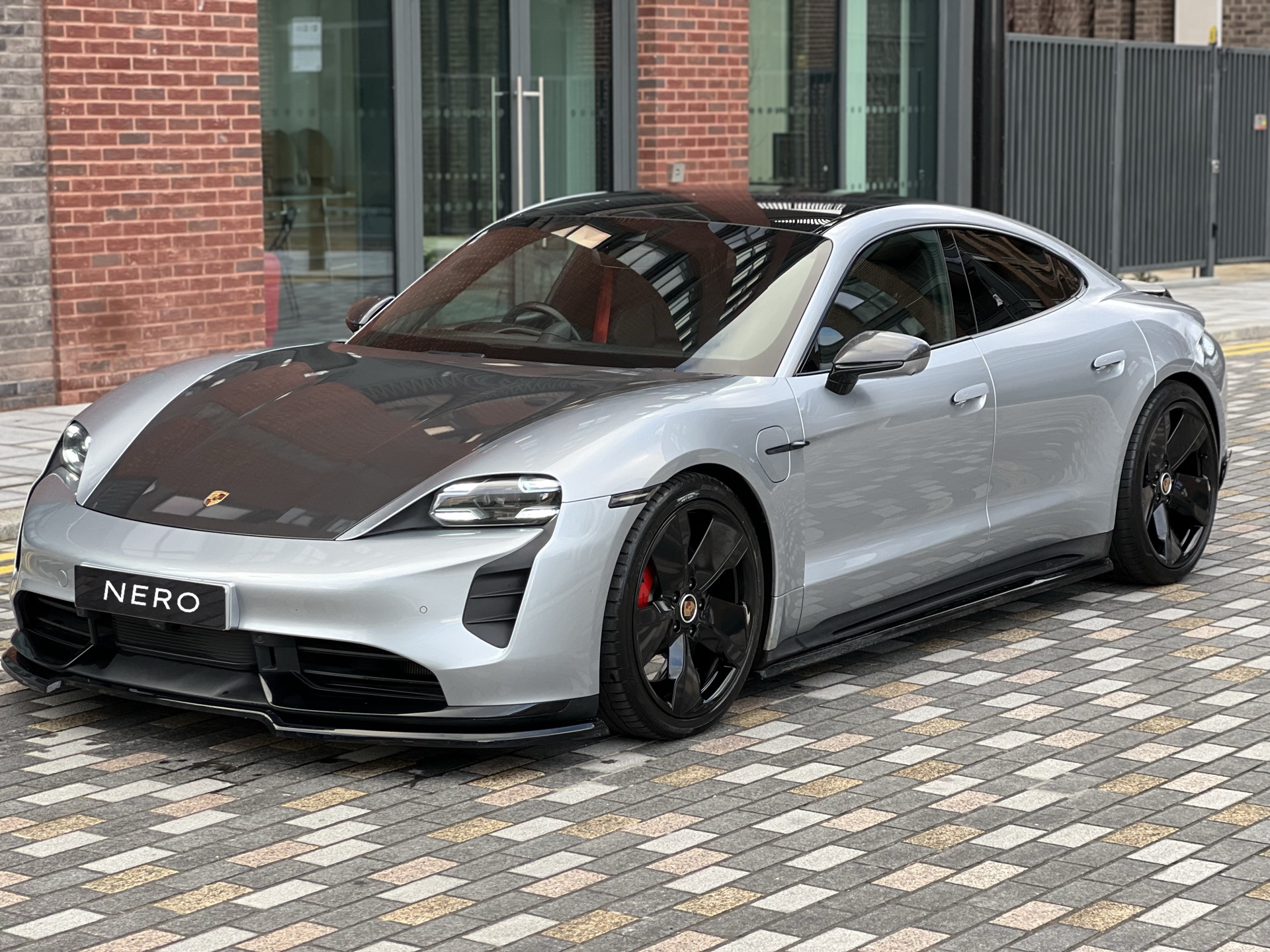 GT Silver Porsche Taycan Turbo S by NERO — Porsche